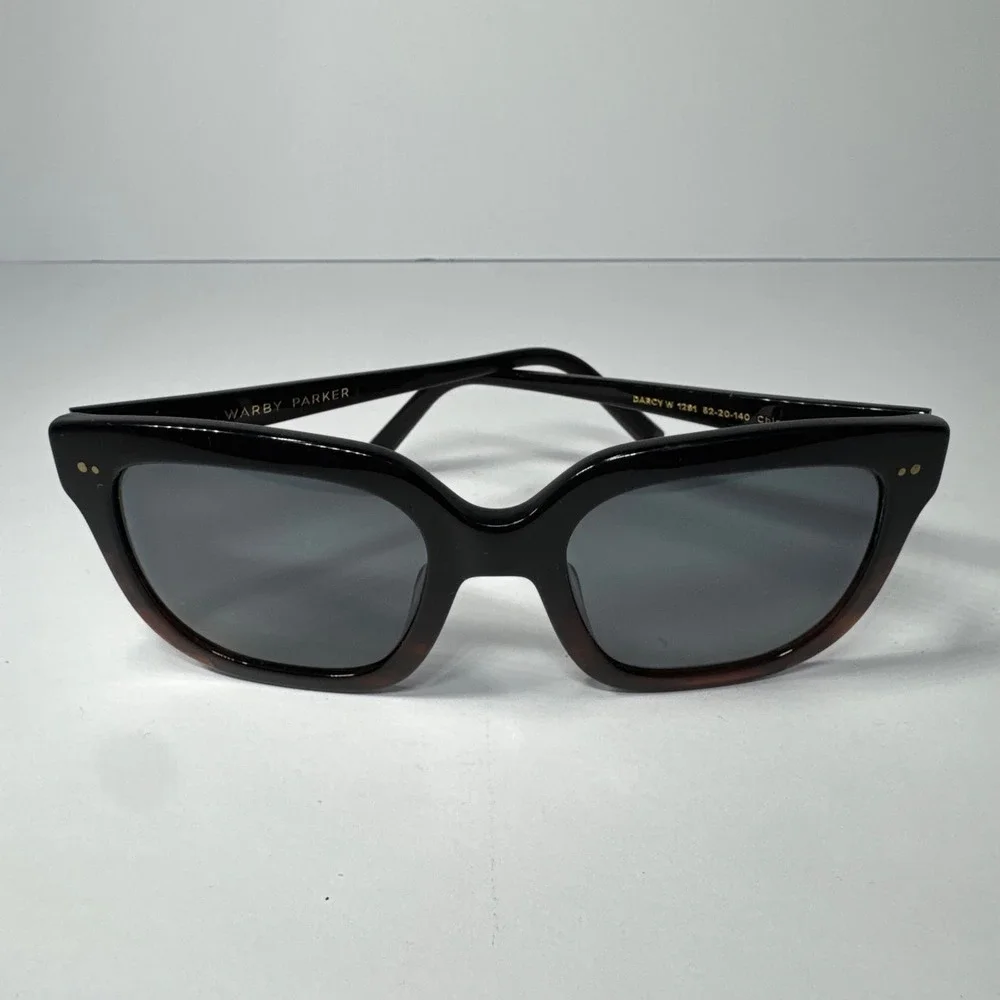 Warby‎ Parker Darcy Sunglasses Black Tortoise Square W 1281 52-20-140 Women's